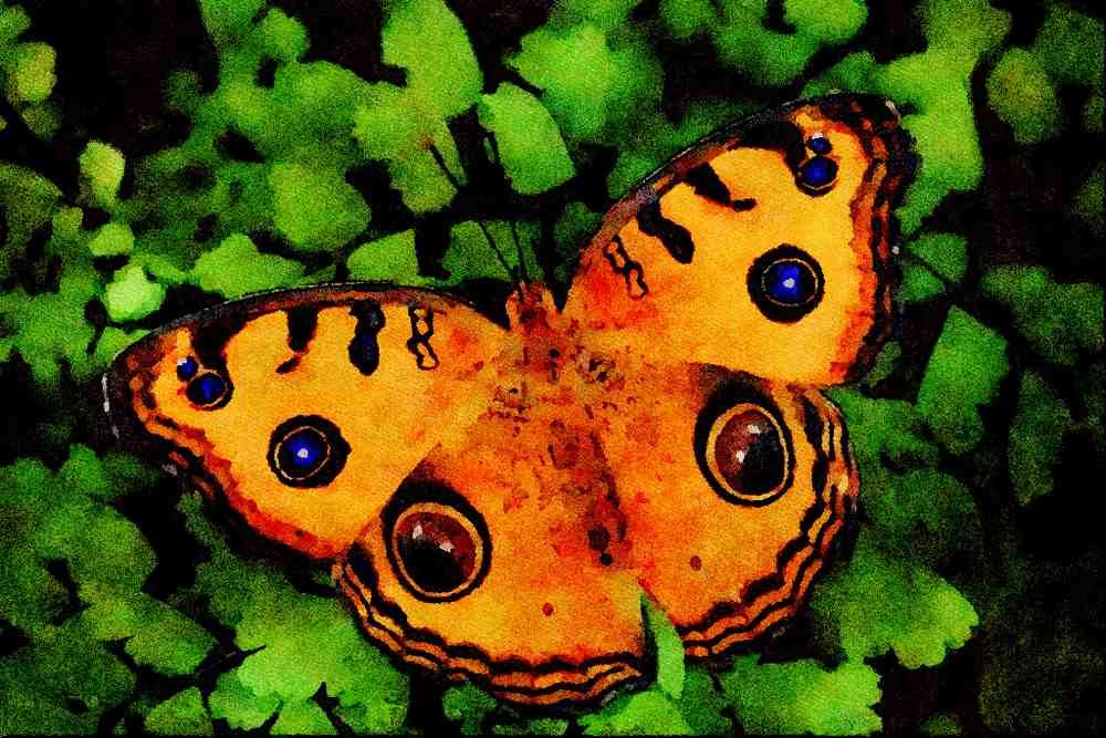 432035 Buckeye, Junonia Lavinia A4 Limited Edition Watercolour Print