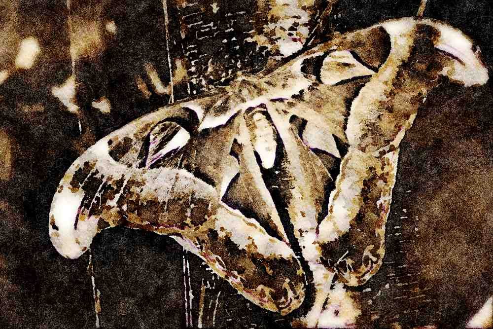 432040 Atlas Moth A4 Limited Edition Watercolour Print