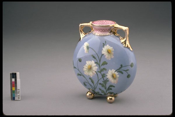 433030 Hand painted Pilgrim Flask Vase A4 Photo Print
