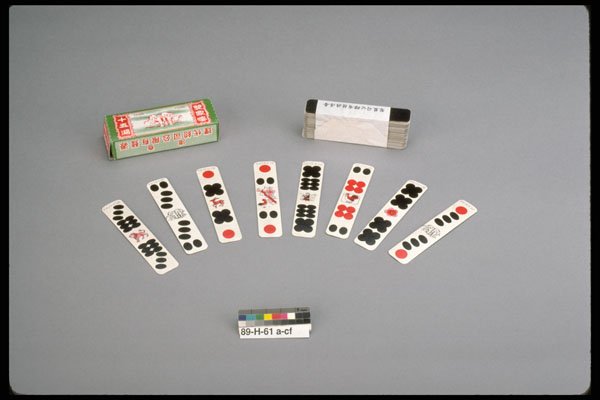 434020 Chinese Domino Set A4 Photo Print