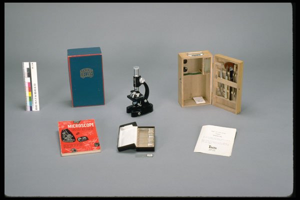 434055 Miniature Microscope Set A4 Photo Print