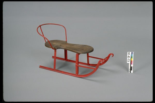 434060 Child Sleigh A4 Photo Print