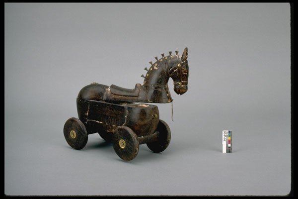 434096 Horse Pull Toy A4 Photo Print