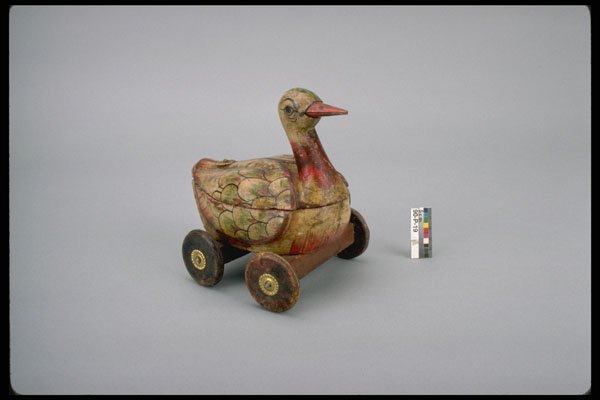 434098 Duck Pull Toy A4 Photo Print