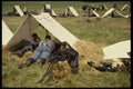 436006 Mid day Break In Tented Union Army Encampment, Civil War A4 Photo Print