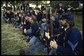 436011 Union Infantry Being Briefed For Battle, Civil War A4 Photo Print