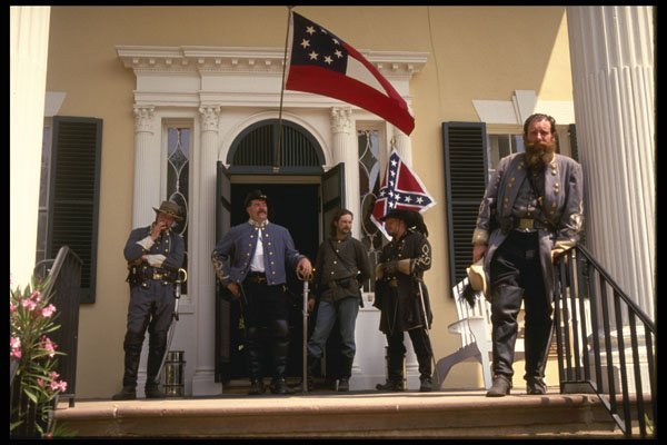 436019 Confederate General And Staff, Civil War A4 Photo Print