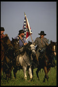 436020 Cavalry Officers Lead Southern Unit, Civil War A4 Photo Print