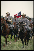 436028 Confederate Cavalry Advances, Civil War A4 Photo Print