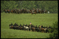 436029 Confederate And Union Cavalry Units Face For Battle A4 Photo Print