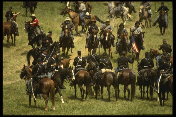436035 Close in Cavalry Combat, Civil War A4 Photo Print