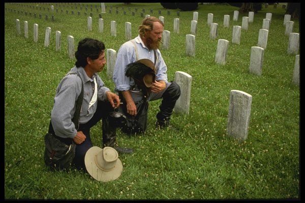 436038 Re enactors Visit Civil War Cemetery A4 Photo Print