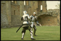 436073 Sword Fighting In Full Armor At Kenilworth Castle A4 Photo Print