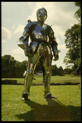 436078 Knight In Full Armor At Kenilworth Castle A4 Photo Print