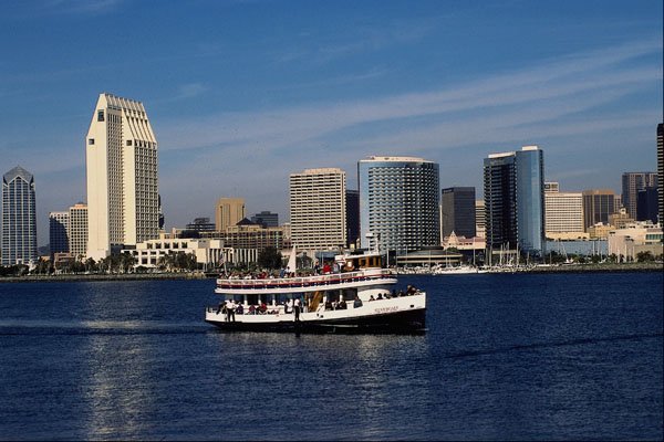 438006 Coronado Ferry, San Diego Bay A4 Photo Print