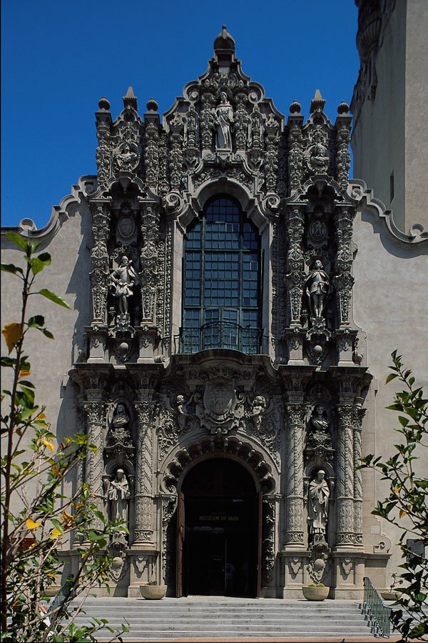 438015 Entry Facade, Museum Of Man, Balboa Park A4 Photo Print