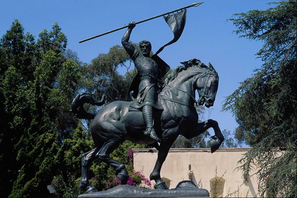 438016 Statue Of Spanish Conquistador, Balboa Park A4 Photo Print