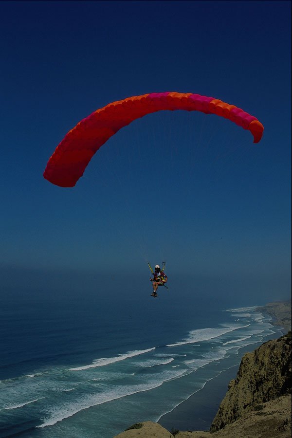 438026 Parasailing, Torrey Pines Sailport A4 Photo Print