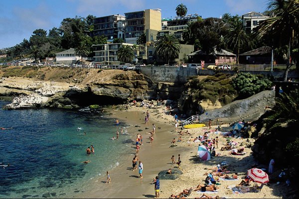 438032 The Cove At La Jolla Bay A4 Photo Print