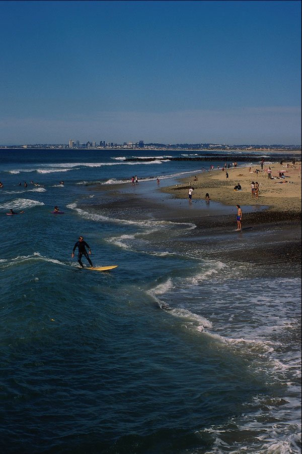 438034 Surfing, Imperial Beach A4 Photo Print