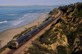 438064 The Coaster Commuter Train, Del Mar A4 Photo Print