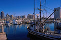 438067 Waterfront And Tuna Boats A4 Photo Print