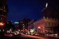 438075 Gaslamp Quarter At Night A4 Photo Print
