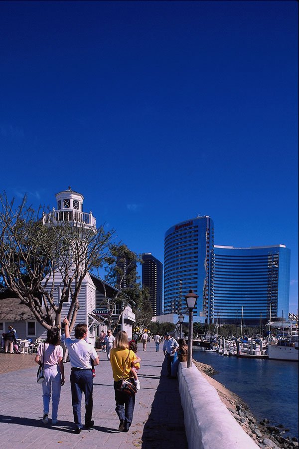 438080 Promenade, Seaport Village A4 Photo Print