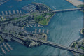 438081 Aerial View, Shelter Island A4 Photo Print