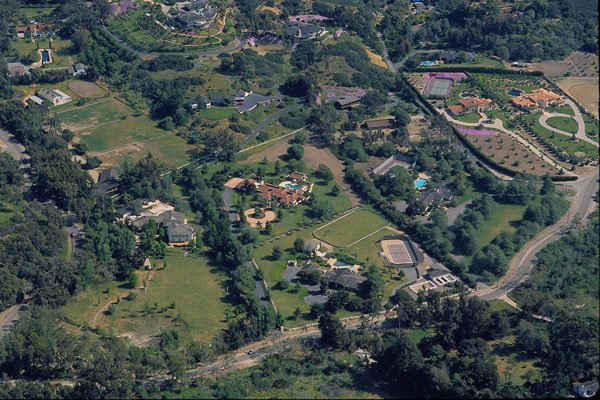 438082 Aerial Of Luxury Homes, North County A4 Photo Print
