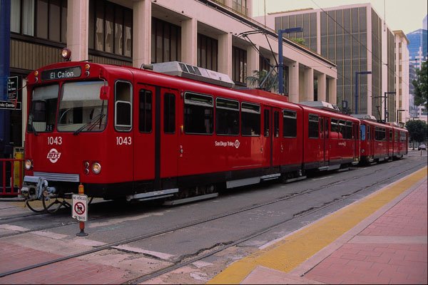 438083 Trolley At Civic Center A4 Photo Print