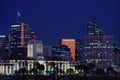 438094 Night Skyline A4 Photo Print