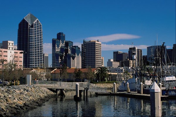 438096 Downtown Waterfront A4 Photo Print