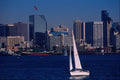 438097 Skyline And Harbor From Shelter Island A4 Photo Print