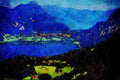 439013 Interlaken, Occupying The Delta A4 Limited Edition Watercolour Print