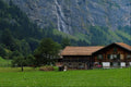 439016 Typical Farm House In The Lauterbrunnen Valley A4 Photo Print