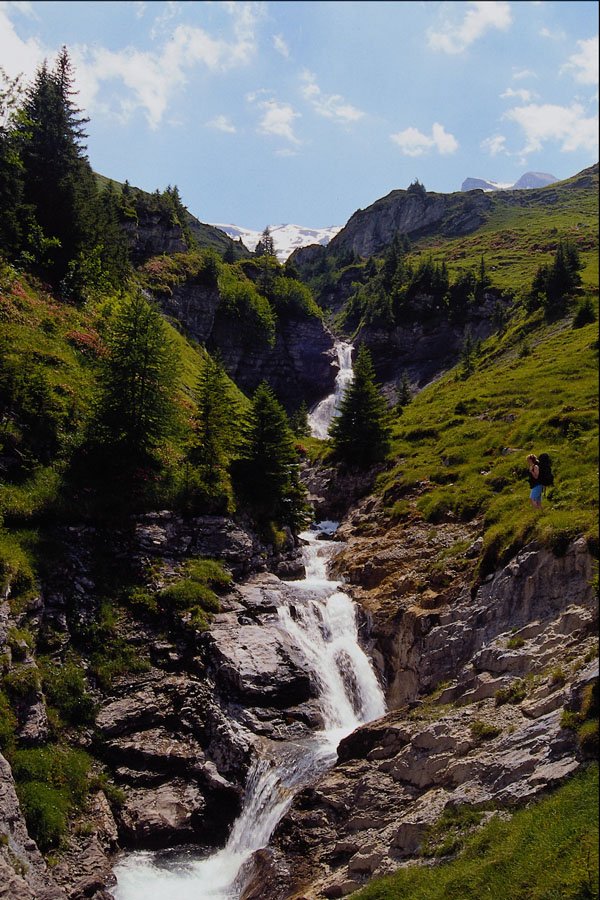 439021 Hiking Above Griesalp Near Horhtuli A4 Photo Print