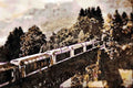 439025 The _Panoramic Express_ Crosses Trestle Bridge A4 Limited Edition Watercolour Print