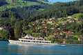 439035 Swiss Transport Boat Jungfrau On Lake Thun A4 Photo Print