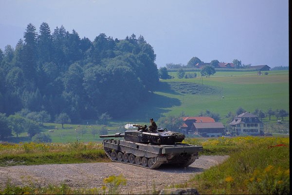 439043 Military Vehicles On Thun Base A4 Photo Print
