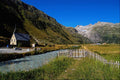 439048 Church Guard's View Of The Rhone Glacier At Gletsch A4 Photo Print