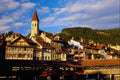 439088 View Of Stadtkirche And Thun Across The Aare River A4 Photo Print