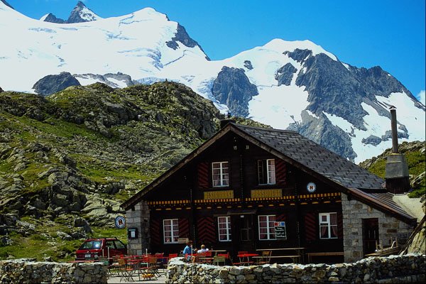 439090 Chalets In A Small Village On Lake Thun A4 Photo Print