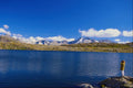 439092 The Totensee Lake And Bernese Alps On The Grimsel Pass A4 Photo Print