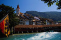 439099 View Of Stadtkirche, Parish Church And Thun A4 Photo Print