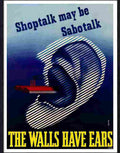43K the walls have ears Advert A4 Photo Print