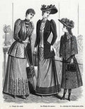 44 1891 Ladies Fashi Vintage Advert A4 Photo Print