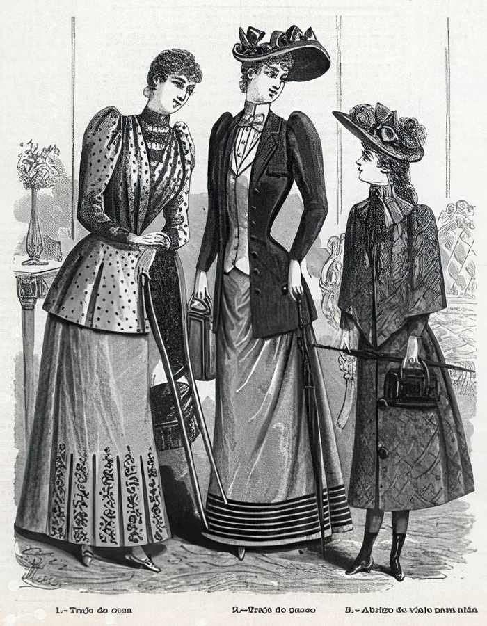44 1891 Ladies Fashi Vintage Advert A4 Photo Print