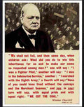 44 winston churchill speech we shall not fail poster Advert A4 Photo Print