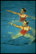 441019 Synchronized Swimming Pairs, Canada Winter Games A4 Photo Print